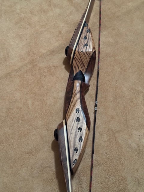 BWANA BOWS Askari Recurve, RH, 53# @ 28", 60" AMO