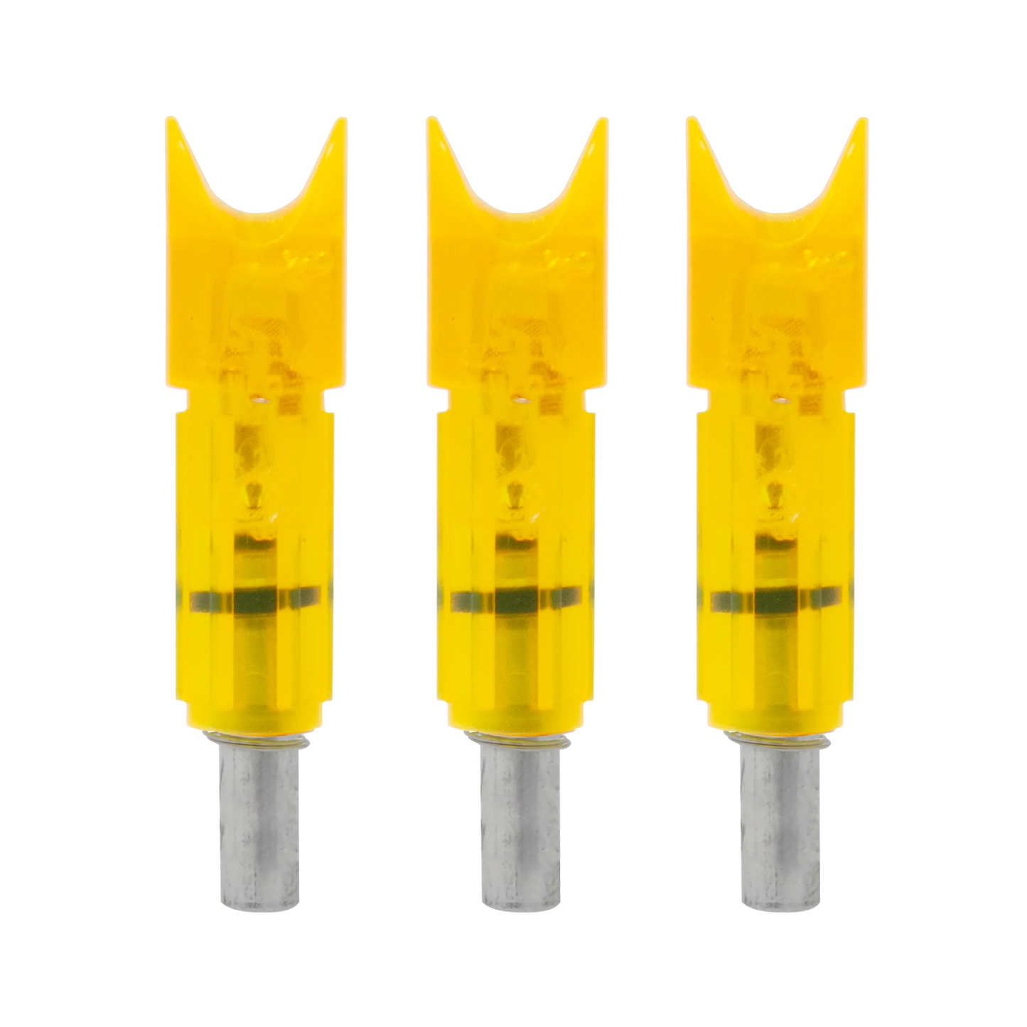 Lumenok ECC Crescent Lighted Crossbow Nock (.297" ID), 3 Pk