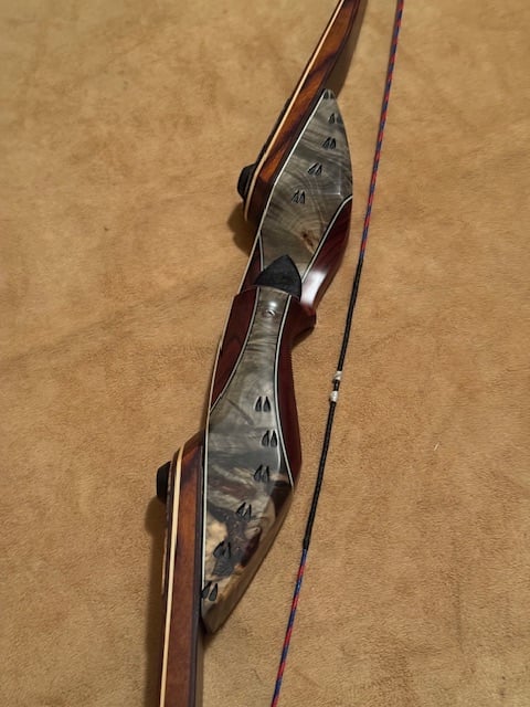 BWANA BOWS Safari Longbow (SLL Limbs), RH, 50# @ 28", 64" AMO