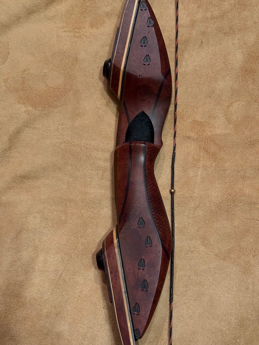 BWANA BOWS Safari Recurve, RH, 47# @ 28", 62" AMO