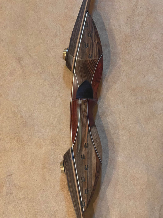 BWANA BOWS Safari Recurve, RH, 47# @ 28", 62" AMO