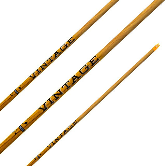 Black Eagle Vintage Hand Crested/Fletched Traditional Arrows, 6 Pk