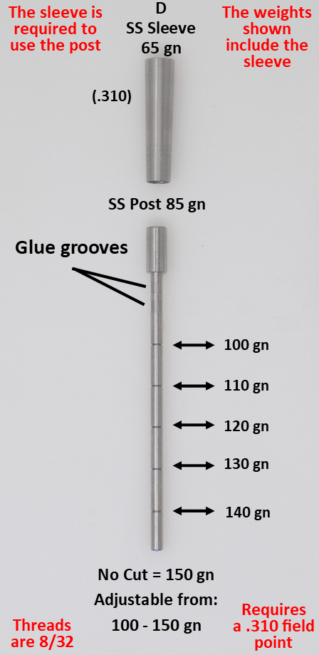 Adjustable Outsert System, .124, .209 Sleeve - ethicsarchery.com