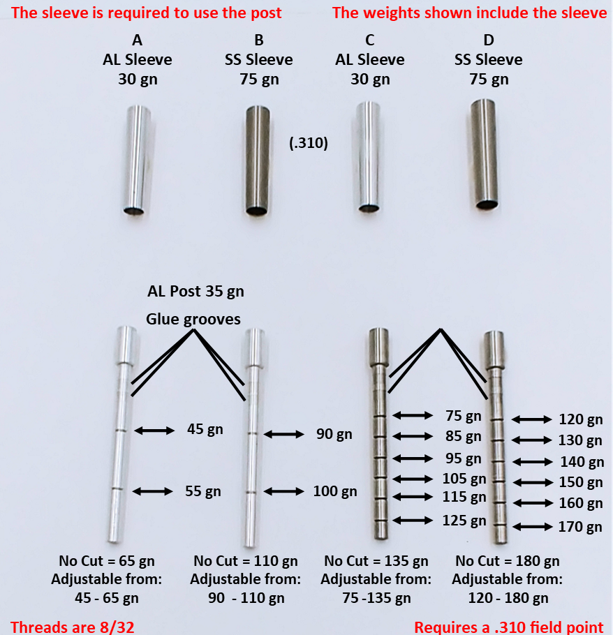 Adjustable Outsert System, .165, .226 Sleeve - ethicsarchery.com