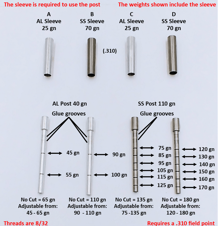 Adjustable Outsert System, .165, .234 Sleeve - ethicsarchery.com