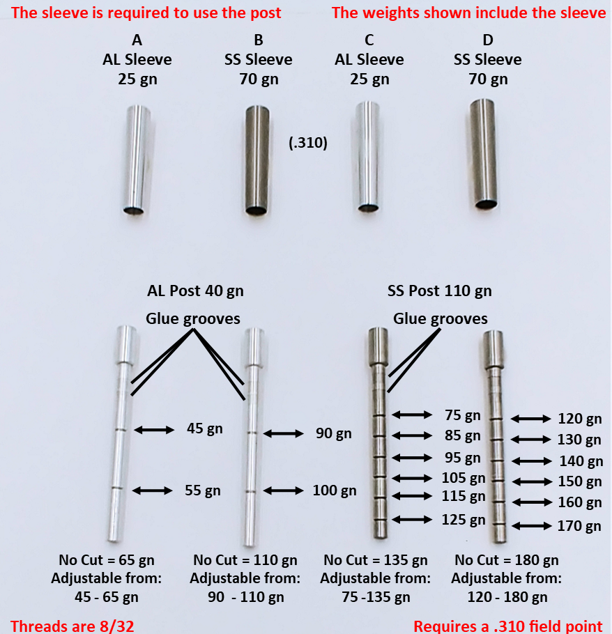 Adjustable Outsert System, .165, .240 Sleeve - ethicsarchery.com