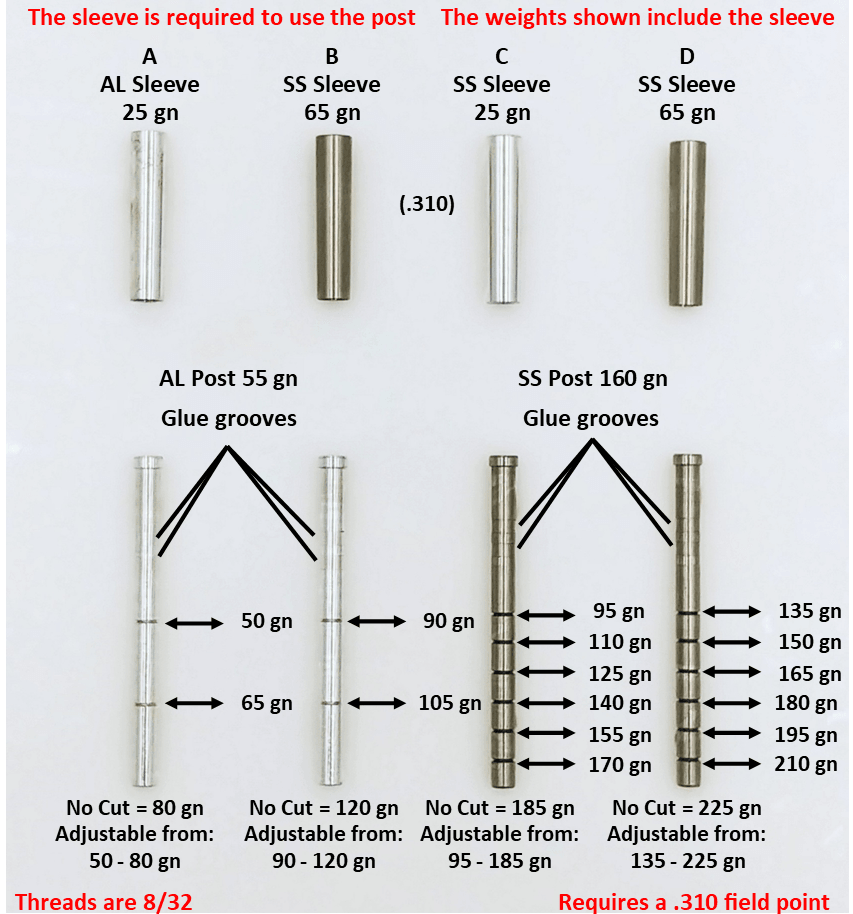 Adjustable Outsert System, .204, .250 Sleeve - ethicsarchery.com