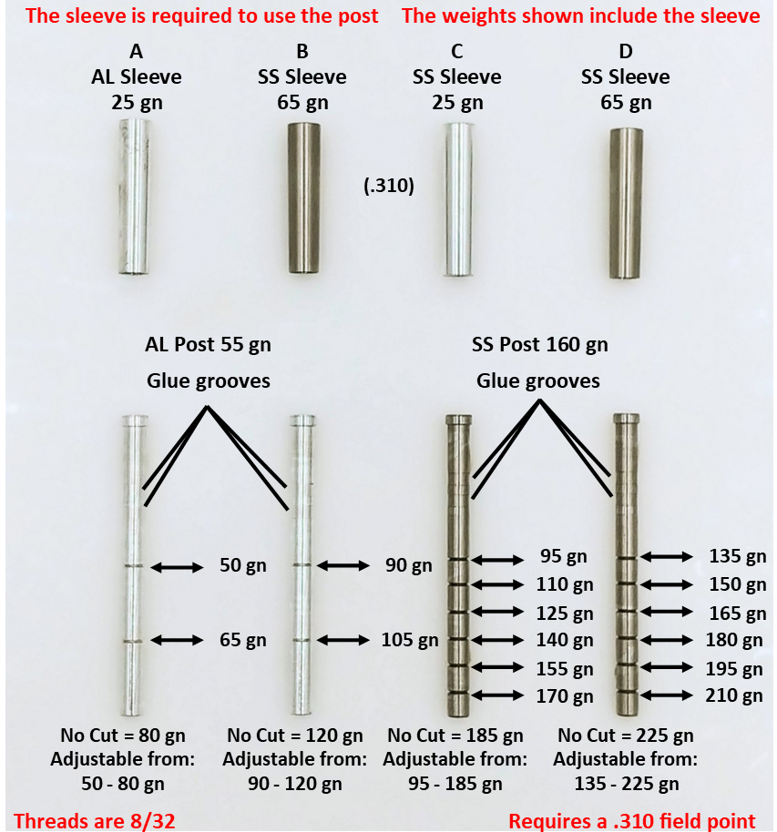 Adjustable Outsert System, .204, .255 Sleeve - ethicsarchery.com