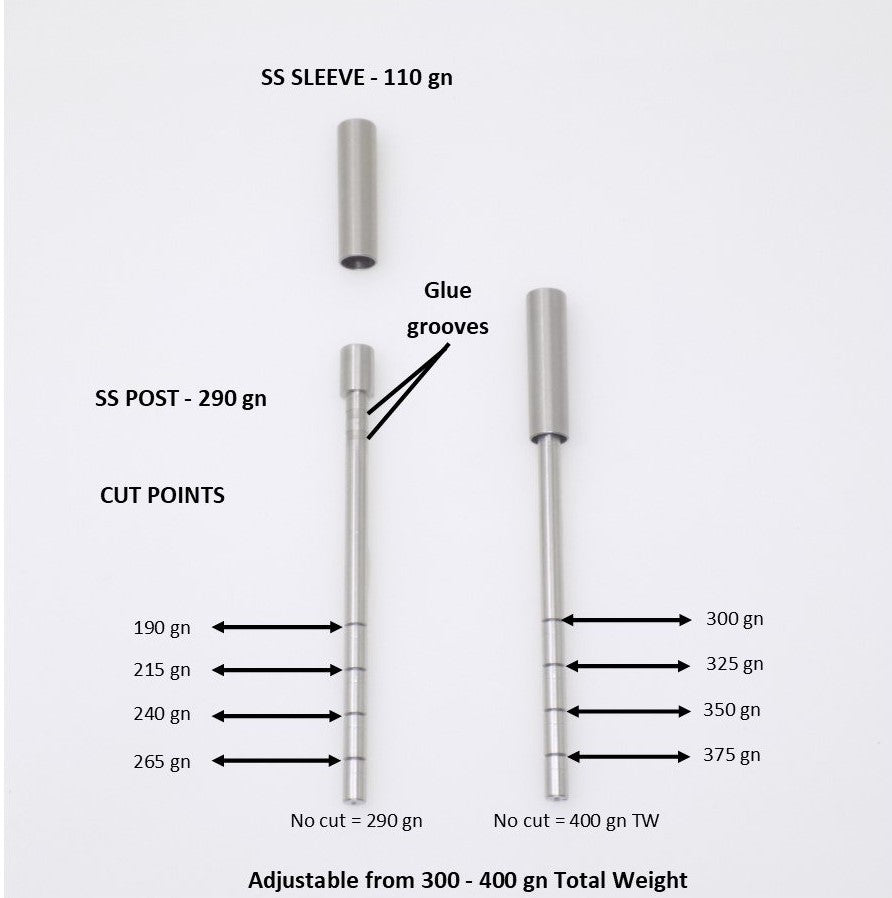Adjustable Outsert System, .204, .312 Sleeve, 300-400 gn - ethicsarchery.com
