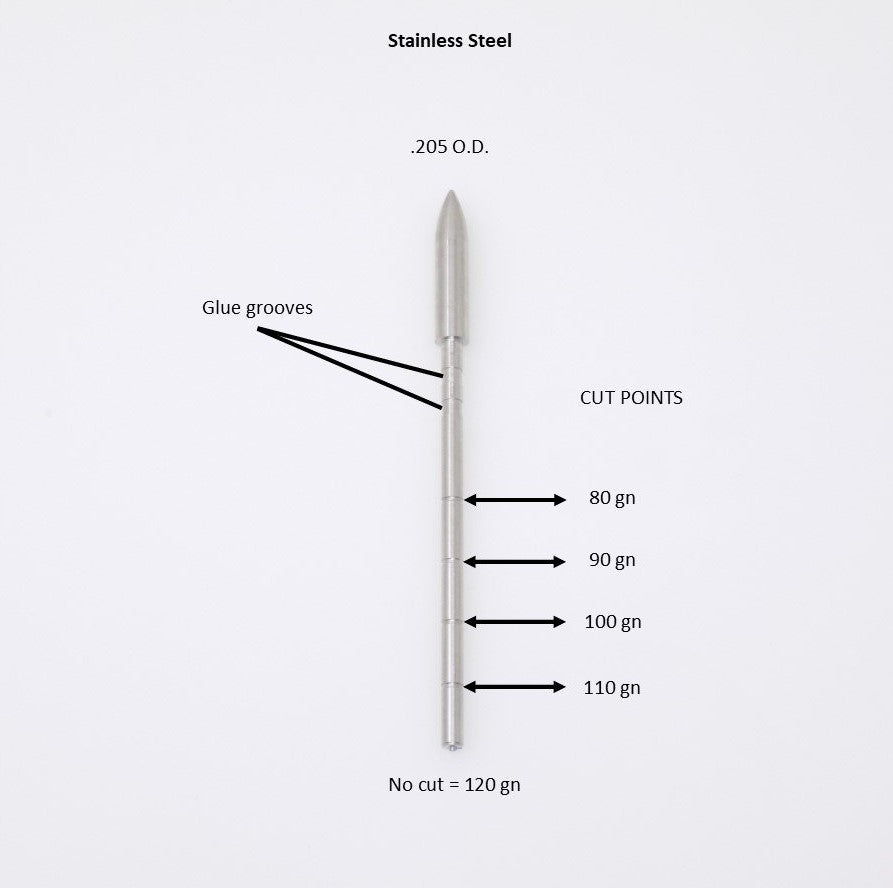 Clean Cut Adjustable Target Point, .130, 80-120 gn - ethicsarchery.com