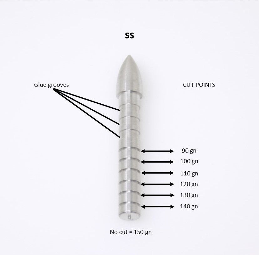 Clean Cut Adjustable Target Point, .233, .275 O.D, 90-150 gn - ethicsarchery.com