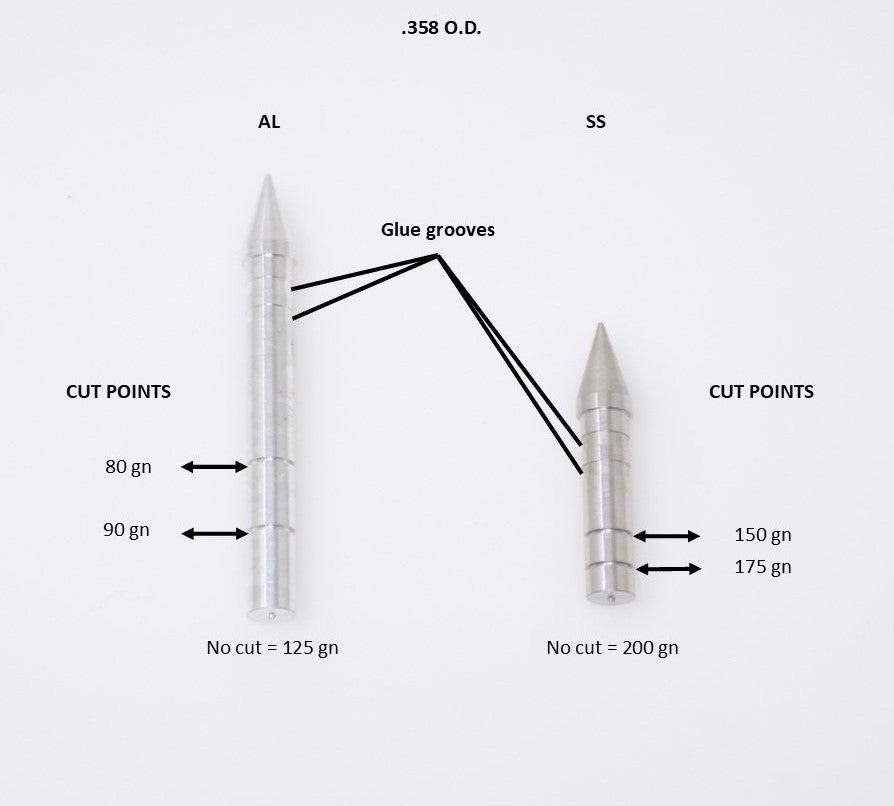 Clean Cut Adjustable Target Point, .318 - ethicsarchery.com