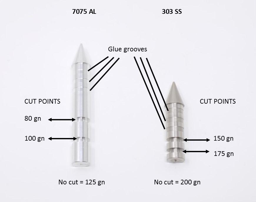 Clean Cut Adjustable Target Point, .344/.345 - ethicsarchery.com
