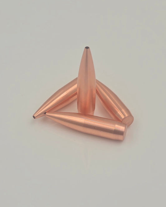 .308 Bullet, Hollow Point, Boat Tail, Copper (Match/Hunting)
