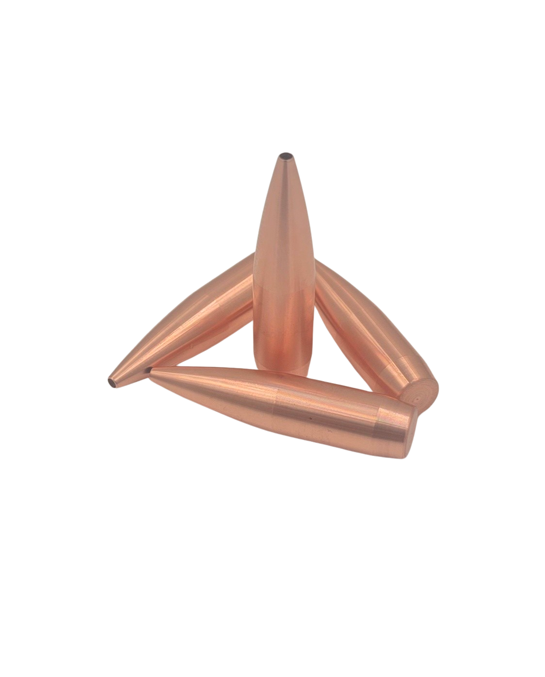 .308 Bullet, Hollow Point, Boat Tail, Copper (Match/Hunting)