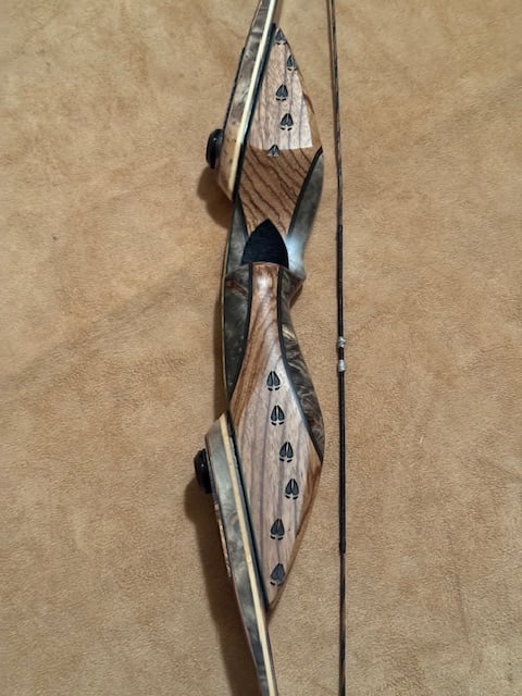 BWANA BOWS Askari Recurve, RH, 55# @ 28", 60" AMO