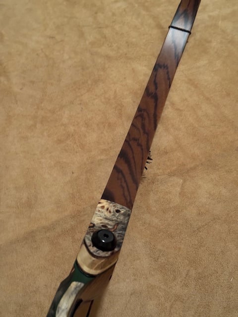BWANA BOWS Askari Recurve, RH, 55# @ 28", 60" AMO