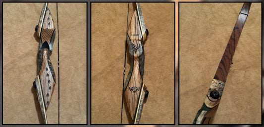 BWANA BOWS Askari Recurve, RH, 55# @ 28", 60" AMO