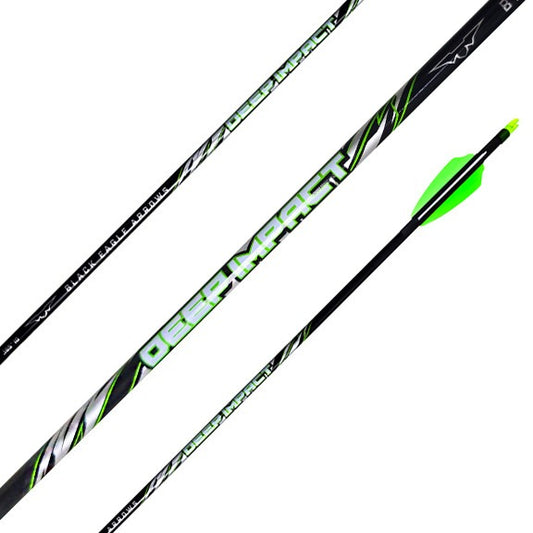 Black Eagle Deep Impact Arrows, Hand Fletched, 6 Pk