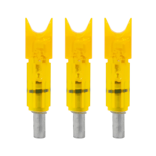 Lumenok ECC Crescent Lighted Crossbow Nock (.297" ID), 3 Pk