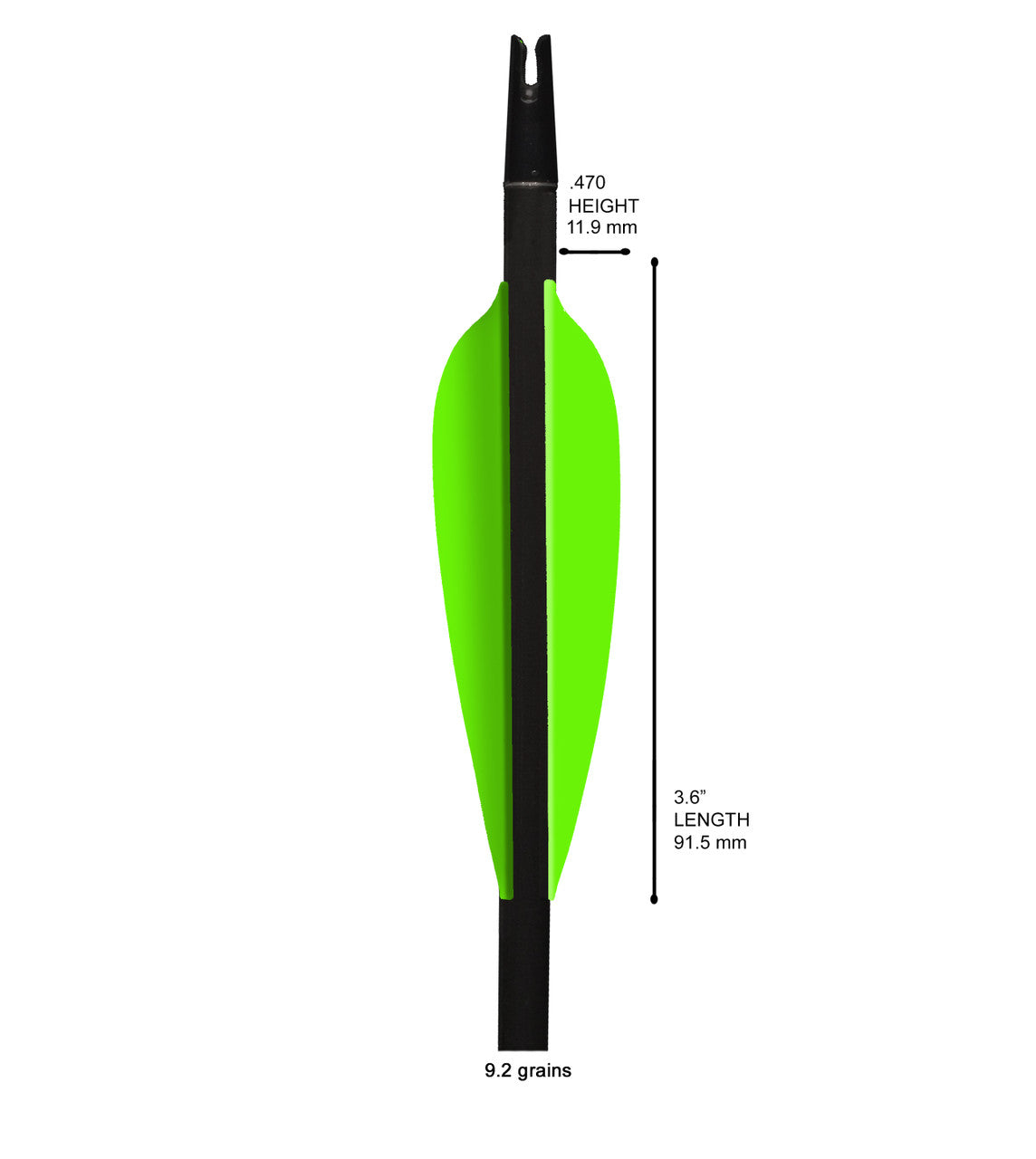 Flex-Fletch FFP-360 The Perfect Archery Vane, 39 Pk