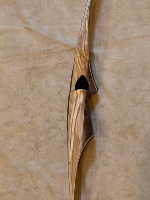 BWANA BOWS Kufa Longbow, RH, 55# @ 28", 62" AMO