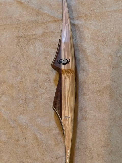 BWANA BOWS Kufa Longbow, RH, 55# @ 28", 62" AMO