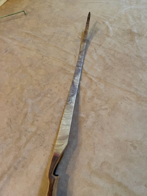 BWANA BOWS Kufa Longbow, RH, 55# @ 28", 62" AMO