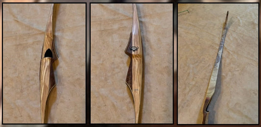 BWANA BOWS Kufa Longbow, RH, 55# @ 28", 62" AMO
