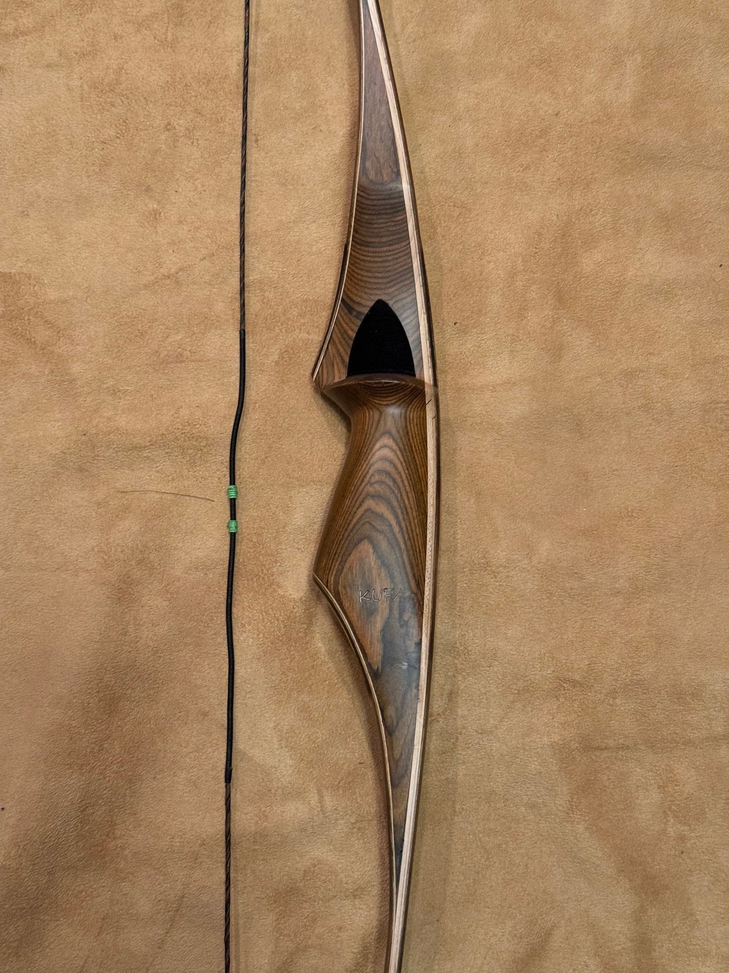 BWANA BOWS Kufa 1 Piece Longbow, LH, 46# @ 28", 62" AMO