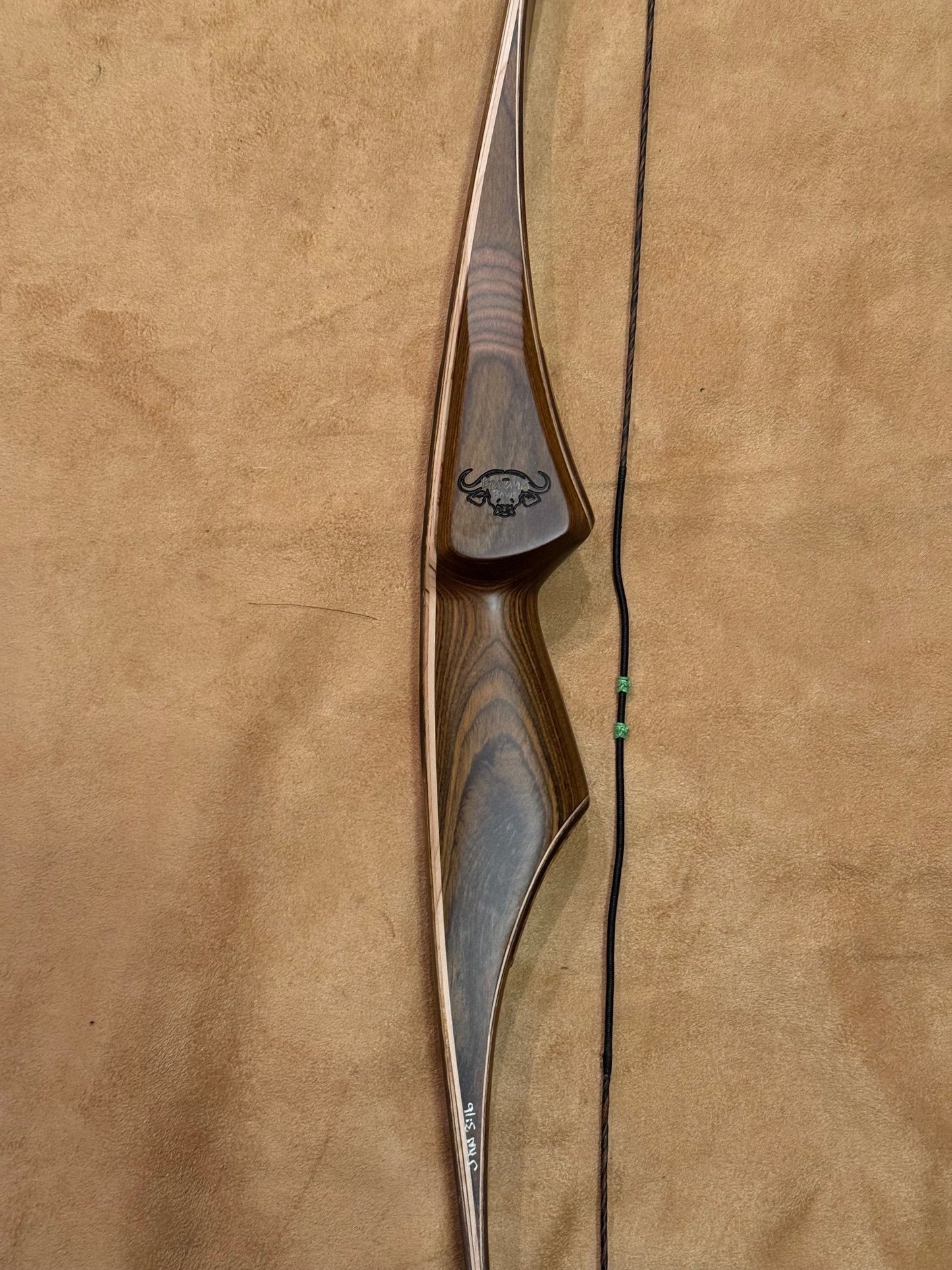 BWANA BOWS Kufa 1 Piece Longbow, LH, 46# @ 28", 62" AMO
