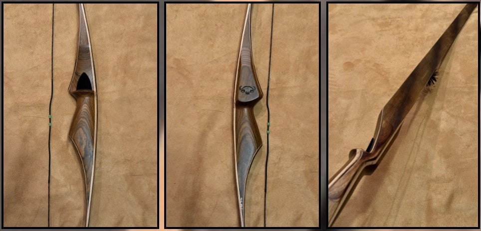 BWANA BOWS Kufa 1 Piece Longbow, LH, 46# @ 28", 62" AMO