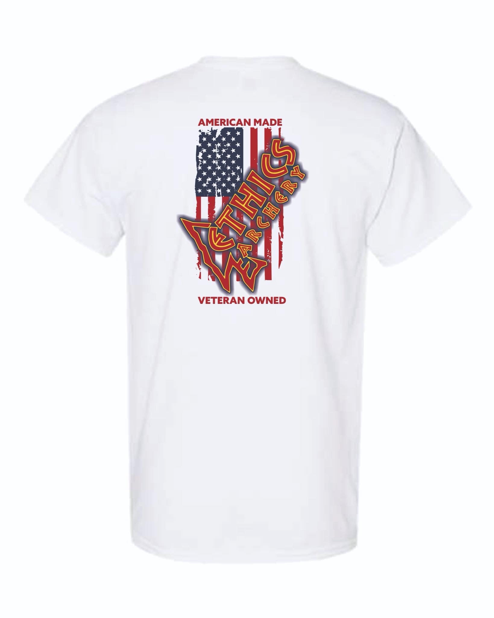 Logo Tee with American Flag