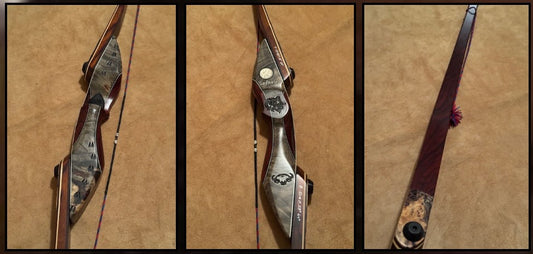 BWANA BOWS Safari Longbow (SLL Limbs), RH, 50# @ 28", 64" AMO