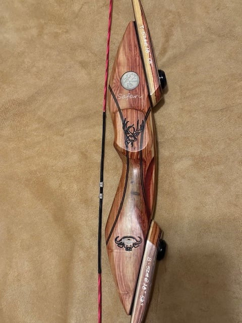 BWANA BOWS Safari Recurve, RH, 52# @ 28", 58" AMO