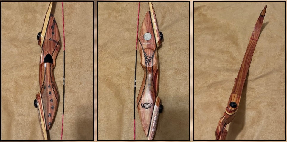BWANA BOWS Safari Recurve, RH, 52# @ 28", 58" AMO