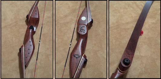 BWANA BOWS Safari Recurve, RH, 43# @ 28", 62" AMO