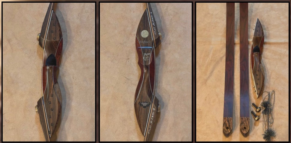 BWANA BOWS Safari Recurve, RH, 47# @ 28", 62" AMO