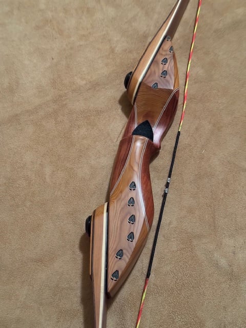 BWANA BOWS Safari Recurve, RH, 50# @ 28", 60" AMO