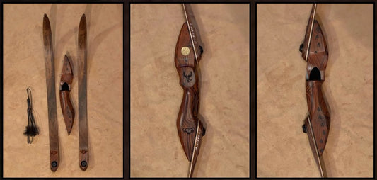 BWANA BOWS Safari Recurve, RH, 49# @ 28", 62" AMO