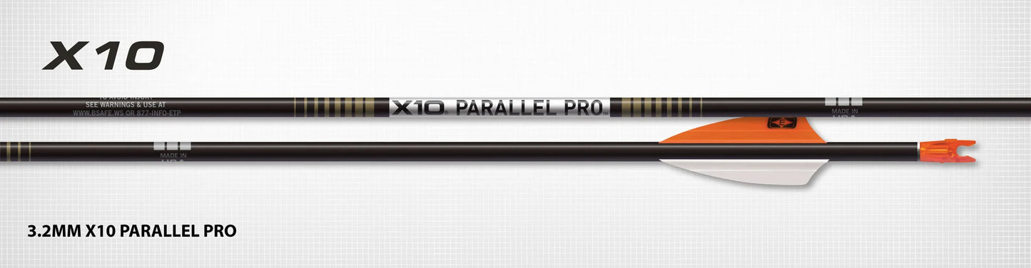 Easton X10 3.2MM Parallel Pro (Bare Shafts)