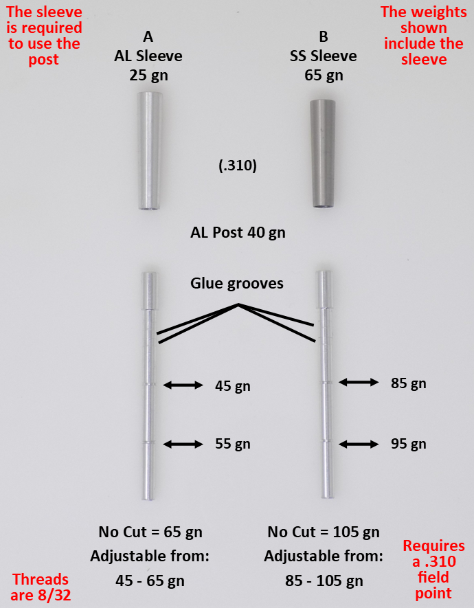 Adjustable Outsert System, .165, .215 Sleeve - ethicsarchery.com