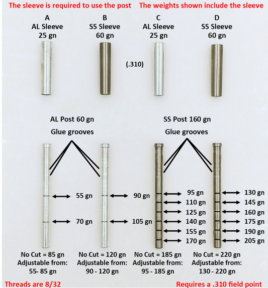 Adjustable Outsert System, .204, .276 Sleeve - ethicsarchery.com