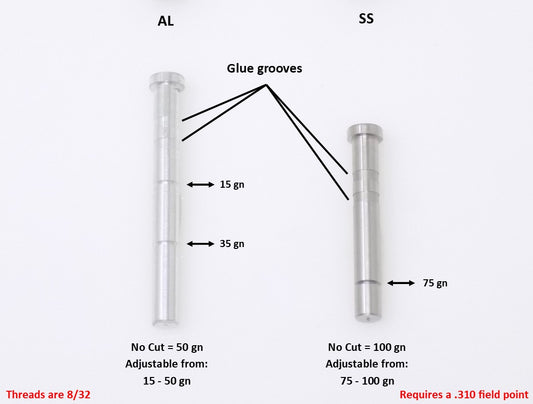 Clean Cut Adjustable Static Insert, .228 O.D. - ethicsarchery.com