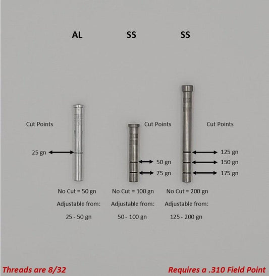 Clean Cut Adjustable Static Insert, .244/.245/.246 O.D. - ethicsarchery.com