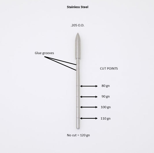 Clean Cut Adjustable Target Point, .130, 80-120 gn - ethicsarchery.com