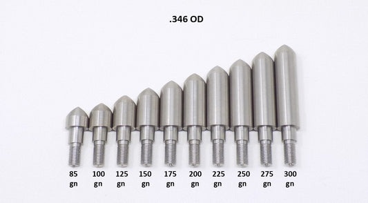 Screw-In Stainless Steel Field Point, .346 (11/32) - ethicsarchery.com