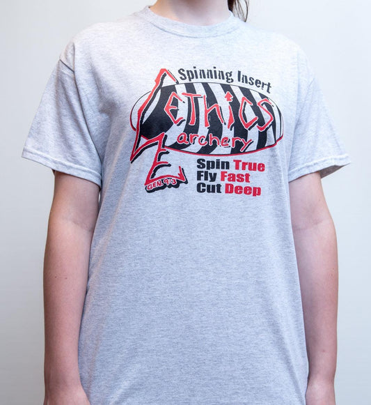 LOGO TEE, "Classic" logo, sizes SM & MED (Clearance) - ethicsarchery.com